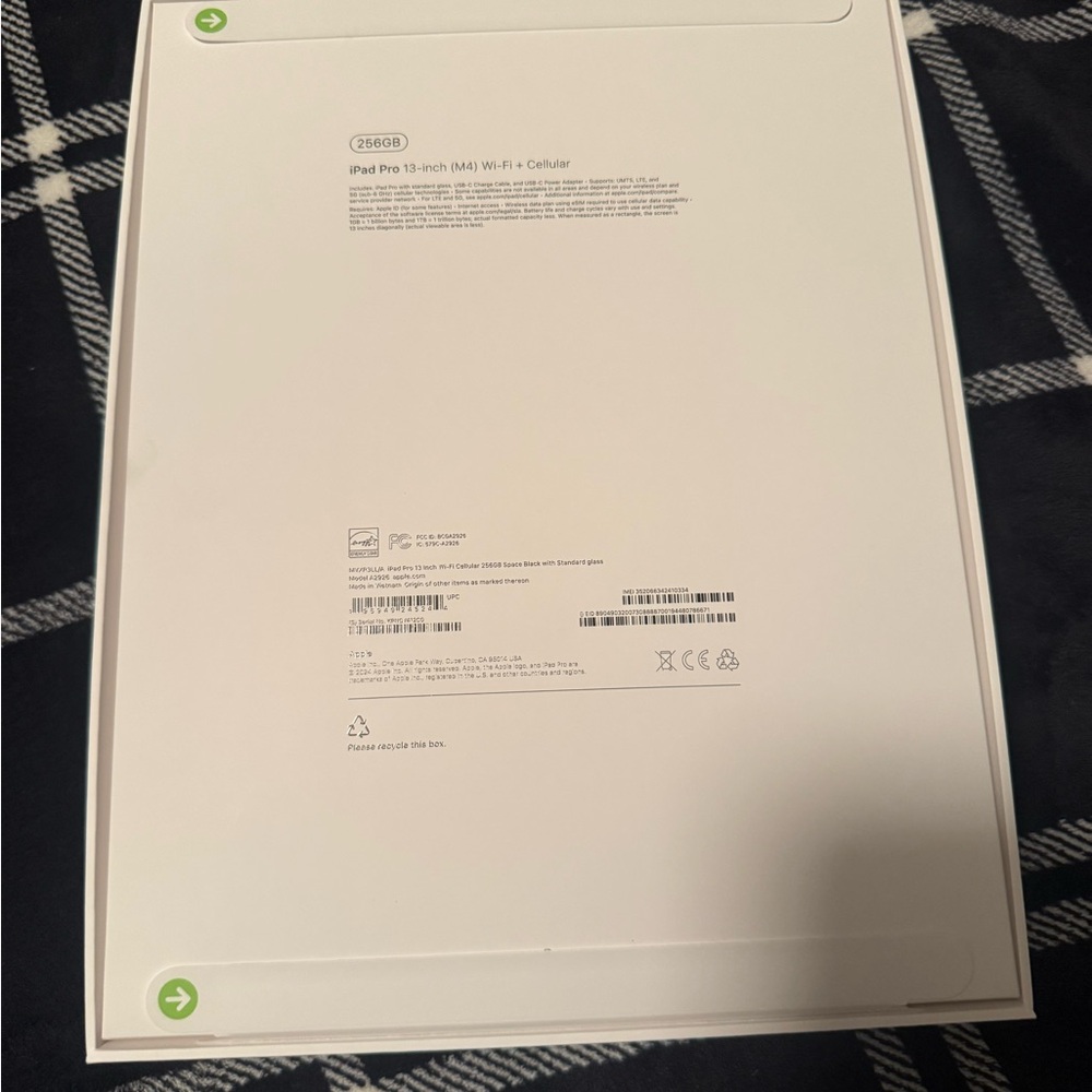 Apple iPad Pro 13 inch (M4) -256GB-Wifi+cellular